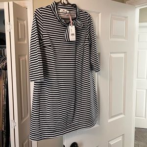 New with tags Vineyard Vines Bow Neck Stripe Knit Dress, size small